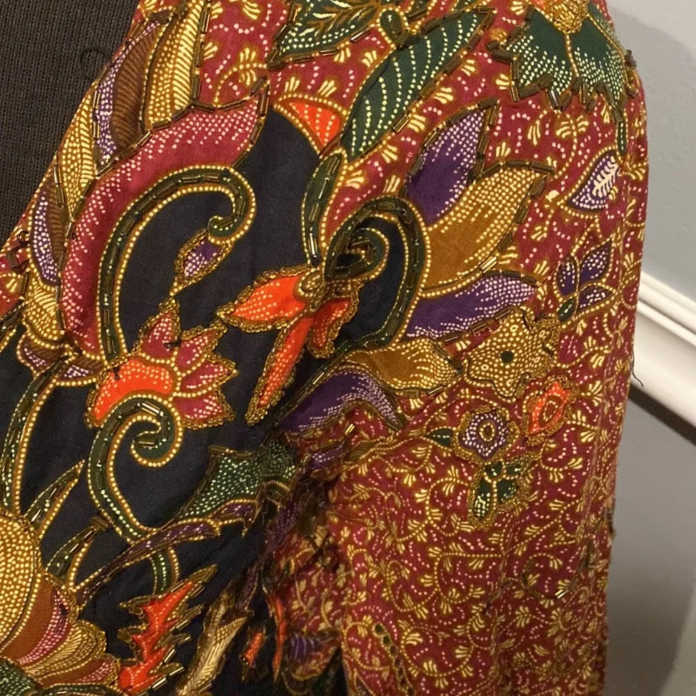 Vintage passports of pier imports beaded cropped jacket - Picture 3 of 6